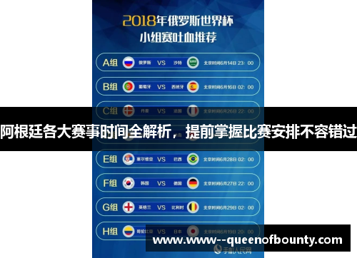 阿根廷各大赛事时间全解析，提前掌握比赛安排不容错过