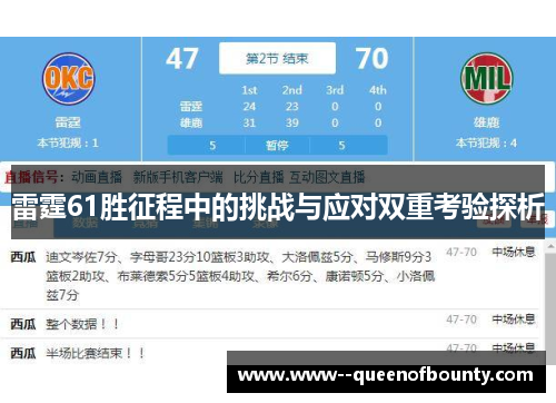 雷霆61胜征程中的挑战与应对双重考验探析